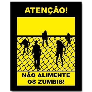 Placa Decorativa Zumbi - Mod.01